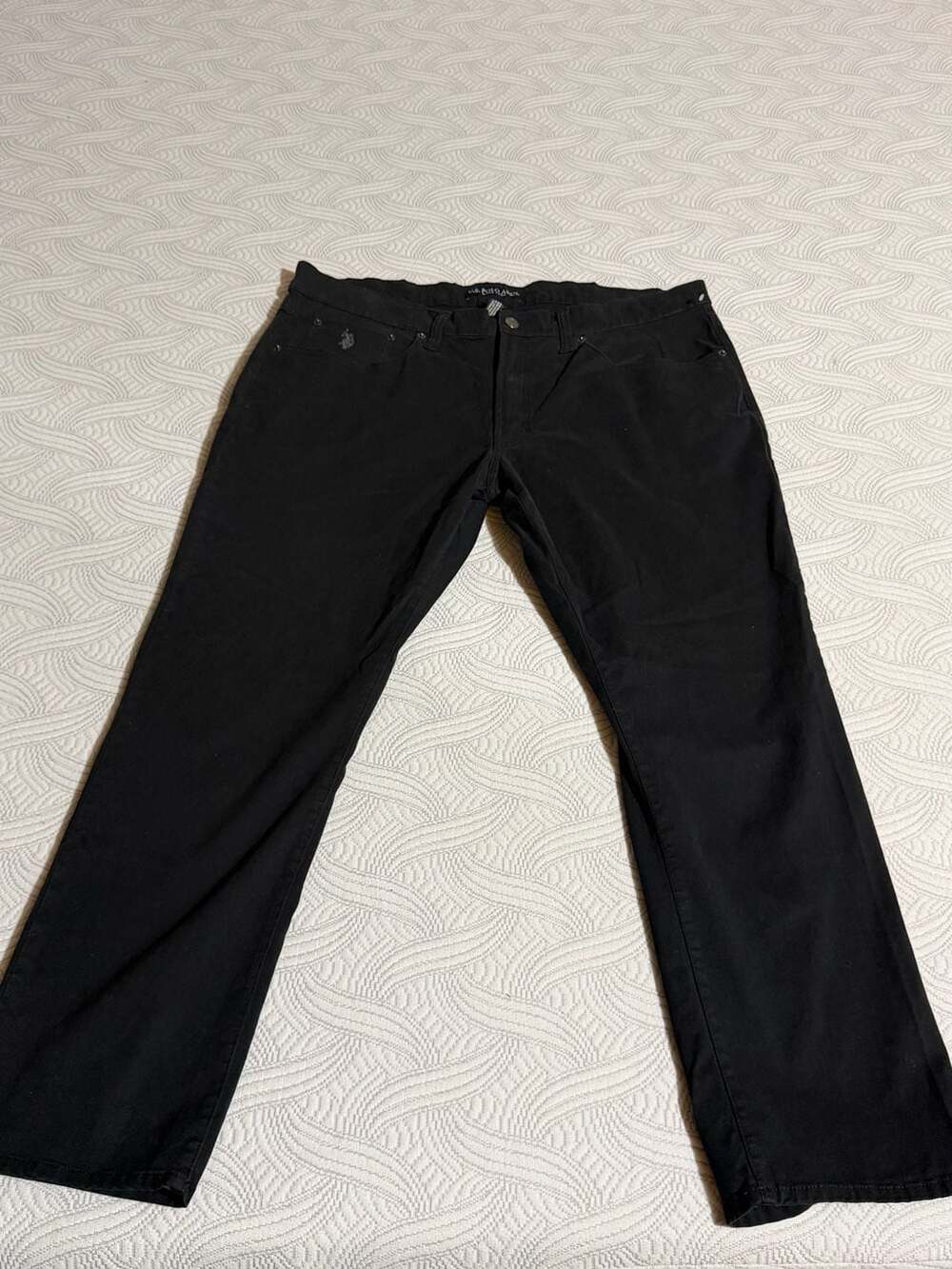 U.S. Polo Assn. Activate Stretch Men's Black Straight Leg Jeans Size 40x30
